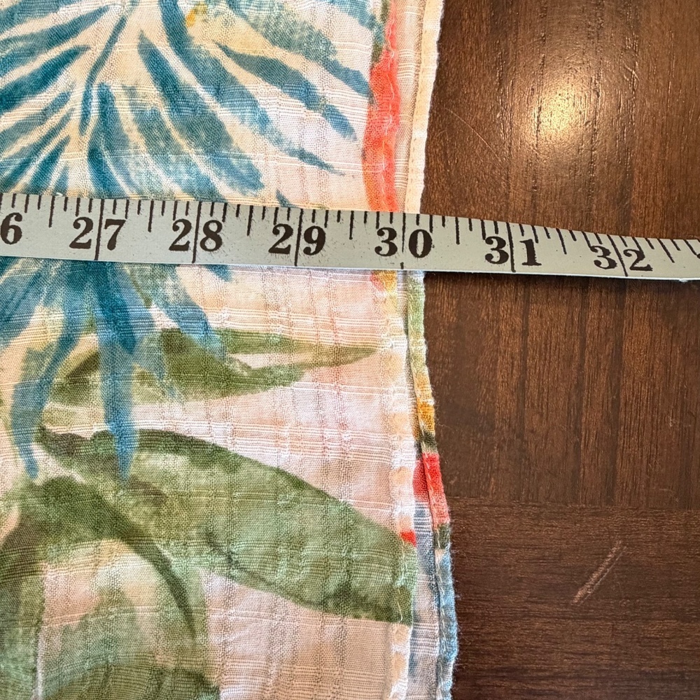 Chico's Tropical Poncho Swimsuit Coverup Tunic Top, Travel, Vacation, Size S/M - Picture 11 of 11